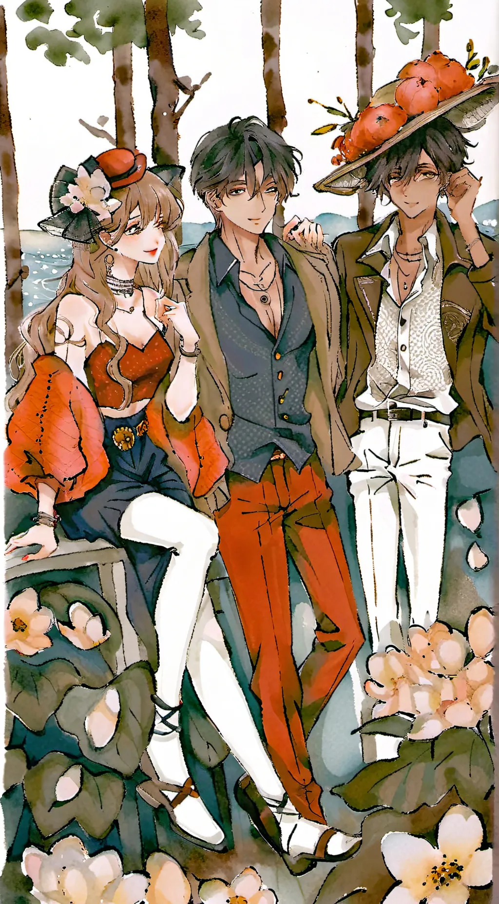 ai character: sophie, caleb josh background