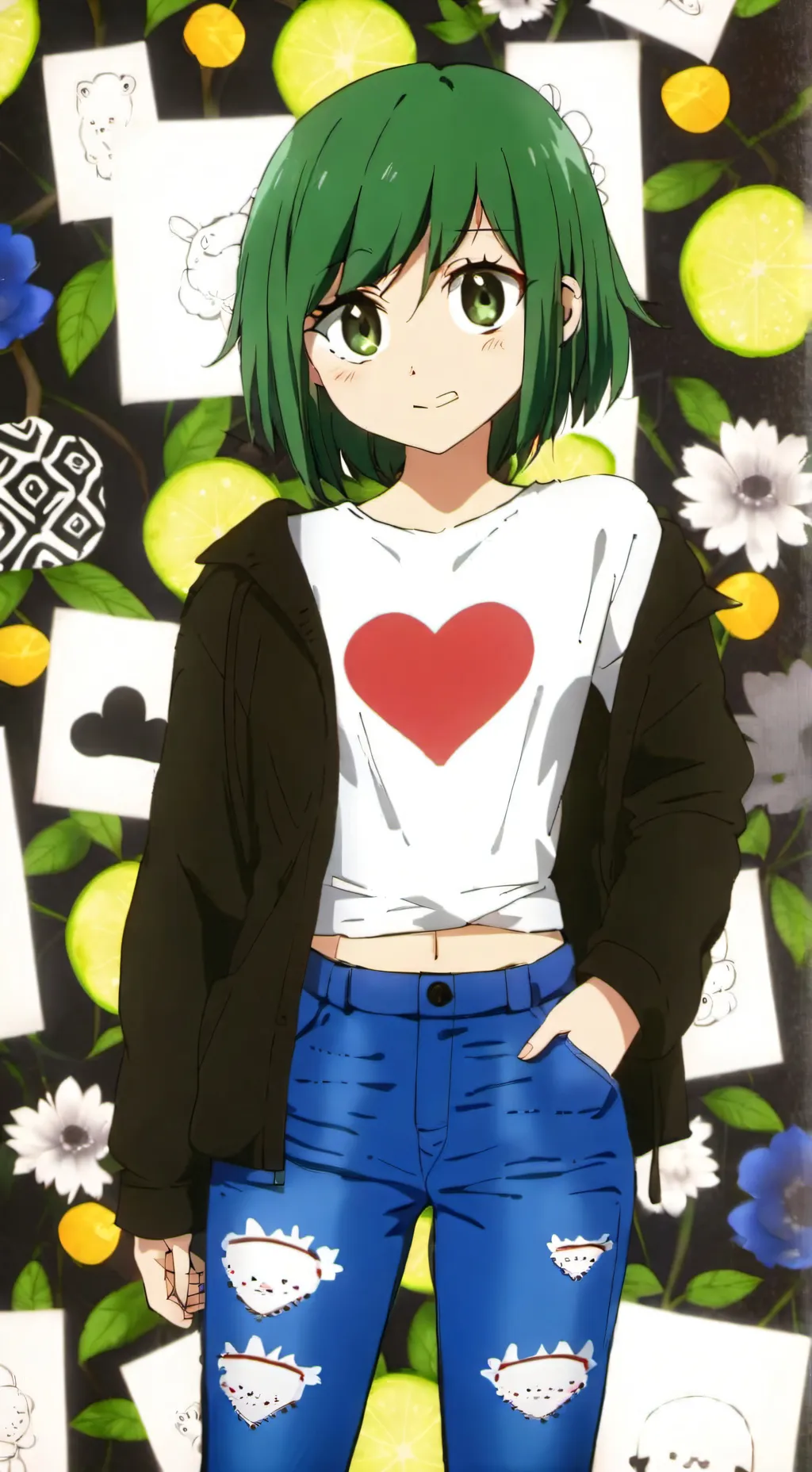 ai character: Julie Hinikawa background