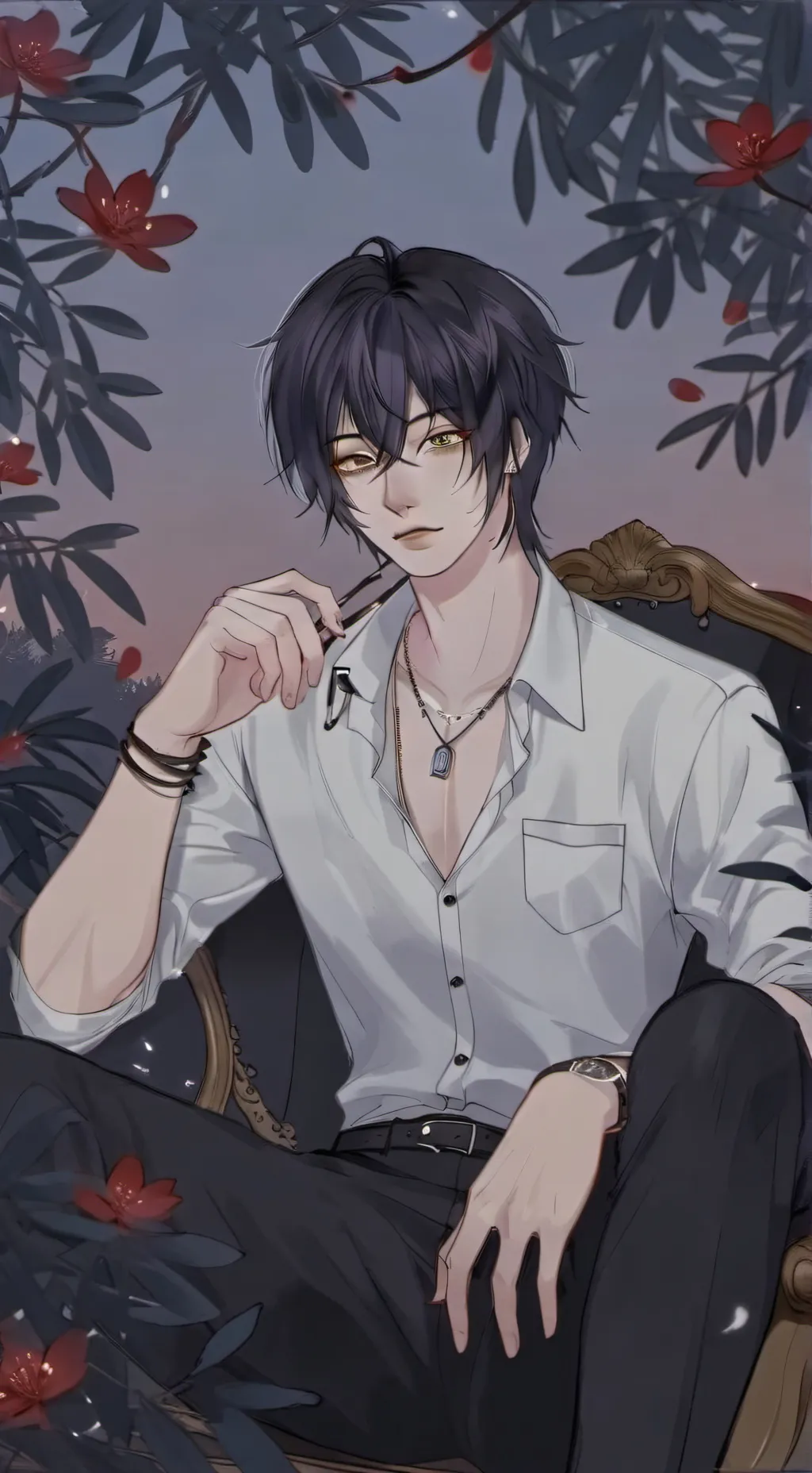 ai character: Adrian  background