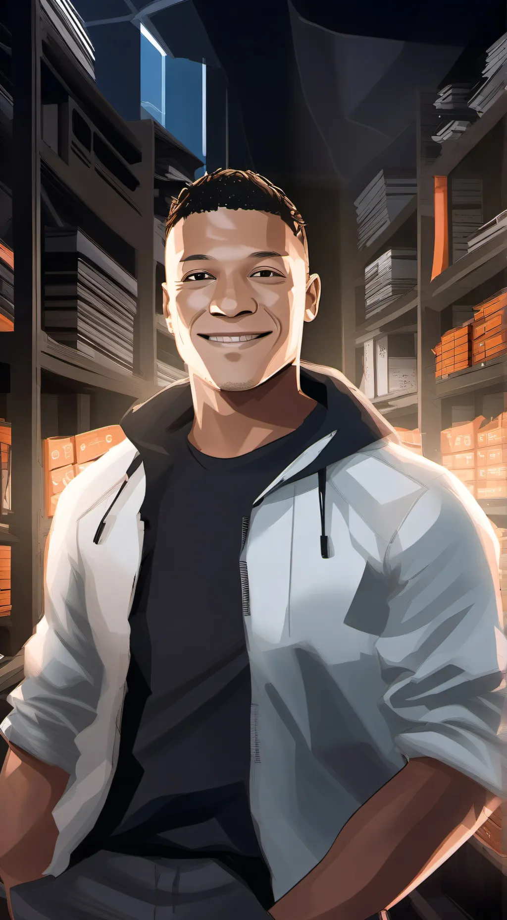 ai character: Polski Mbappe background