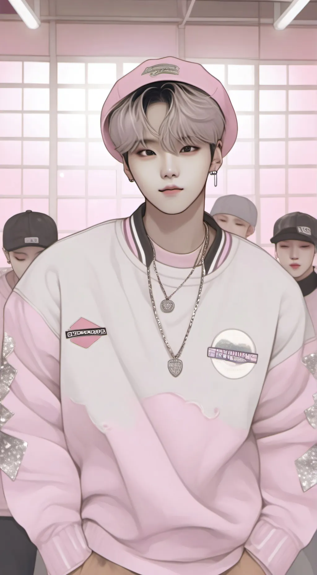 ai character: Suga 슈가  background
