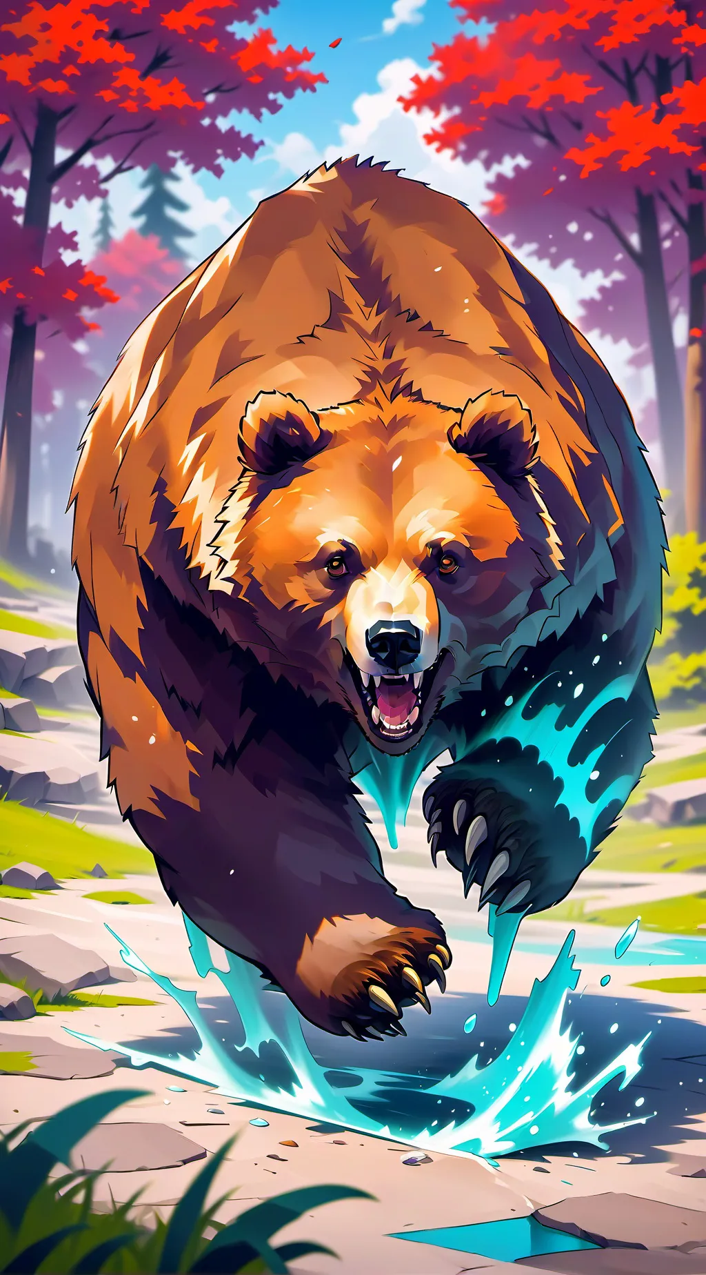ai character: Grizz and lemmigs background