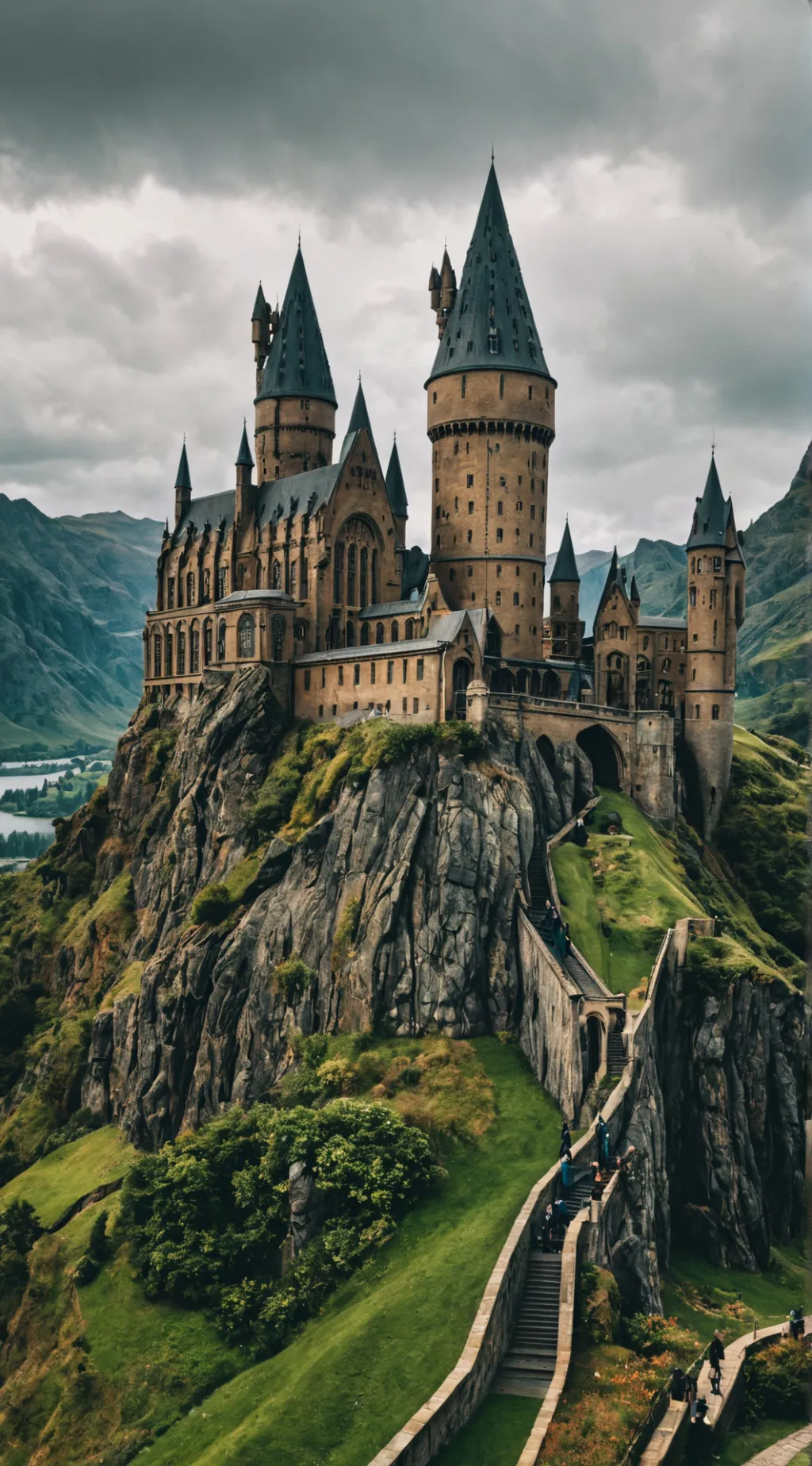 ai character: Hogwarts ❤️ 💛 💚 💙  background