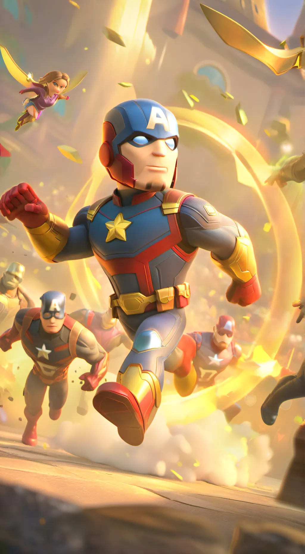 ai character: Avengers  background