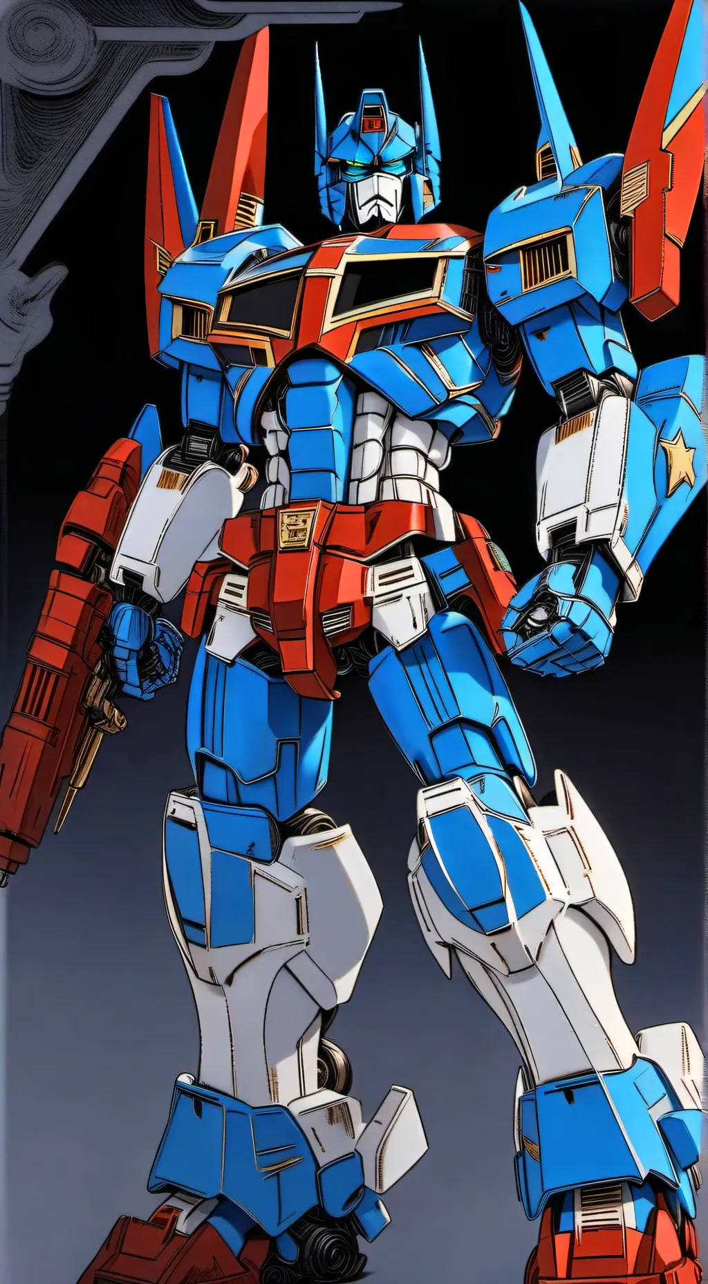 ai character: Baby optimus prime background