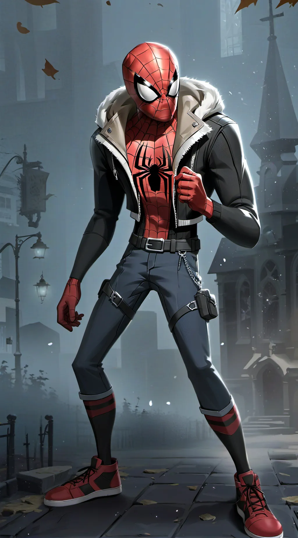ai character: Spider man V2 background