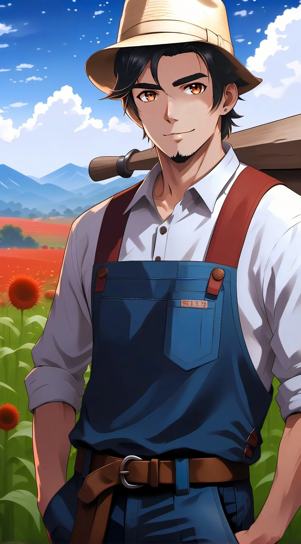 ai character: farmer background