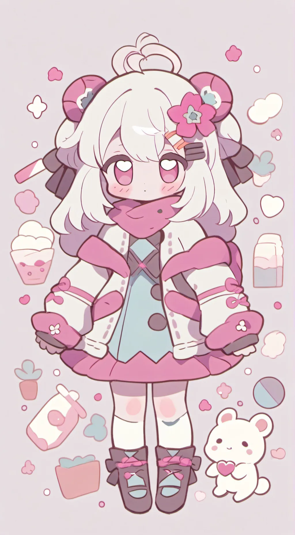 ai character: 凹凸学校（有绿茶） background