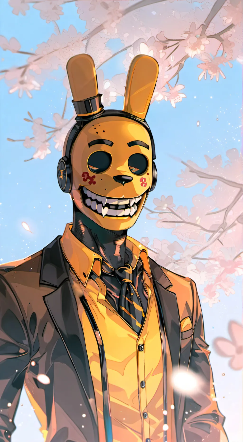 ai character: springbonnie background