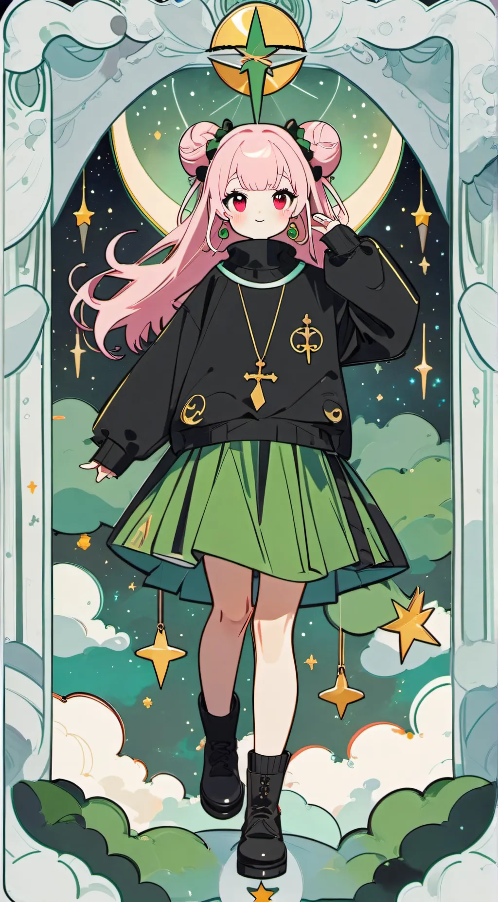 ai character: KYN(Squid game) background