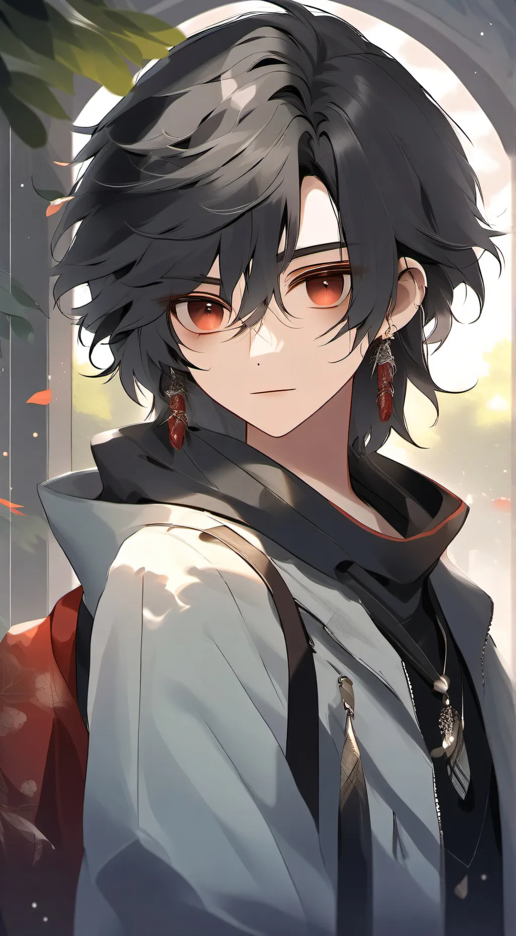 ai character: orange girl background