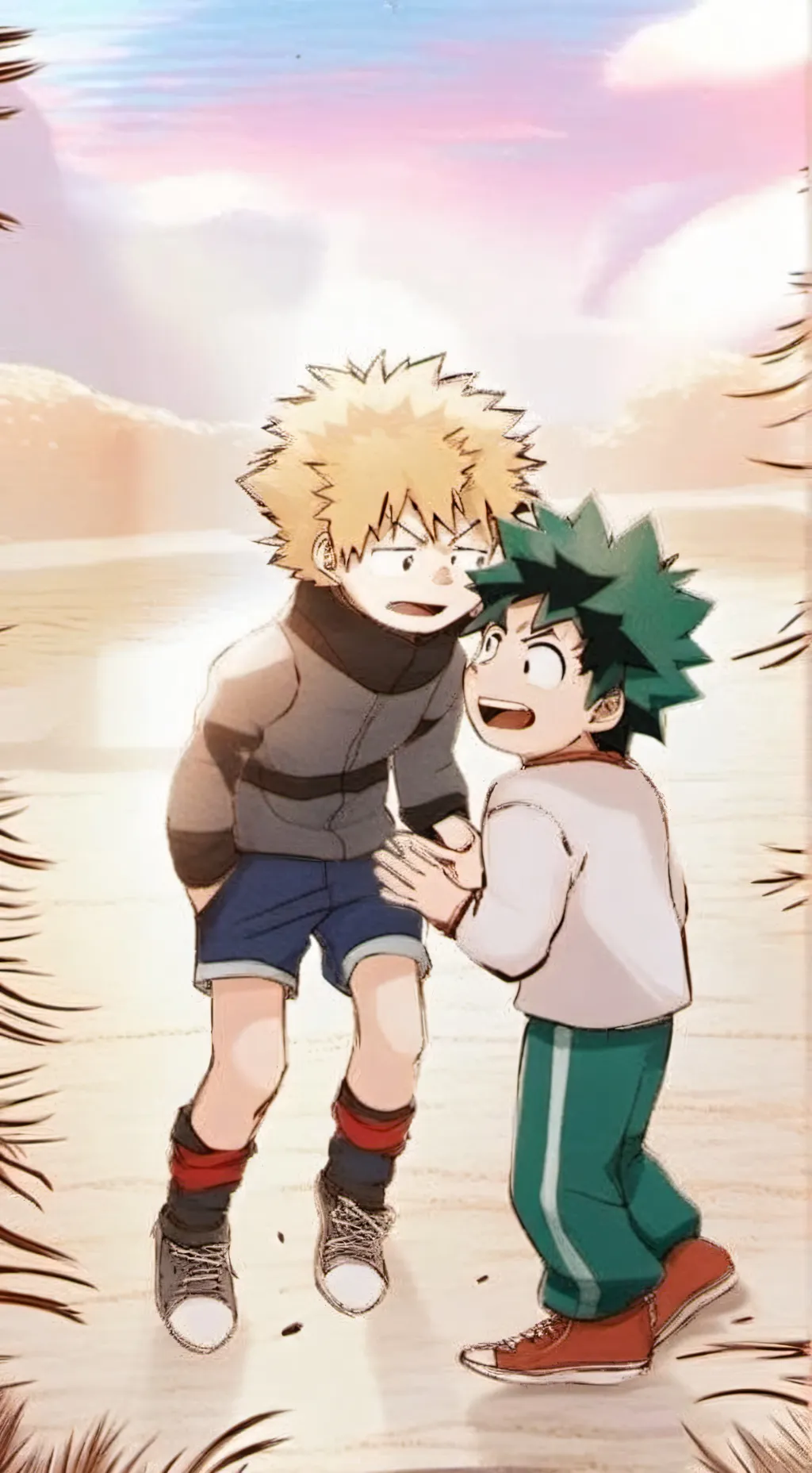 ai character: bakudeku tus papas background