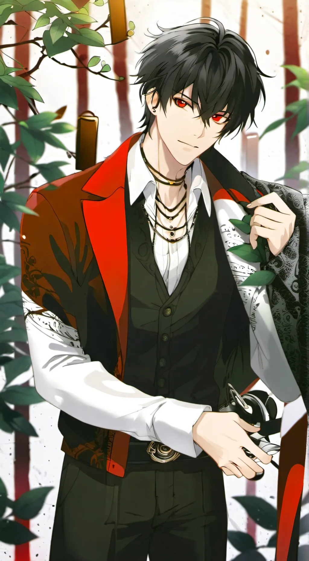 ai character: Shadow  hogman  background