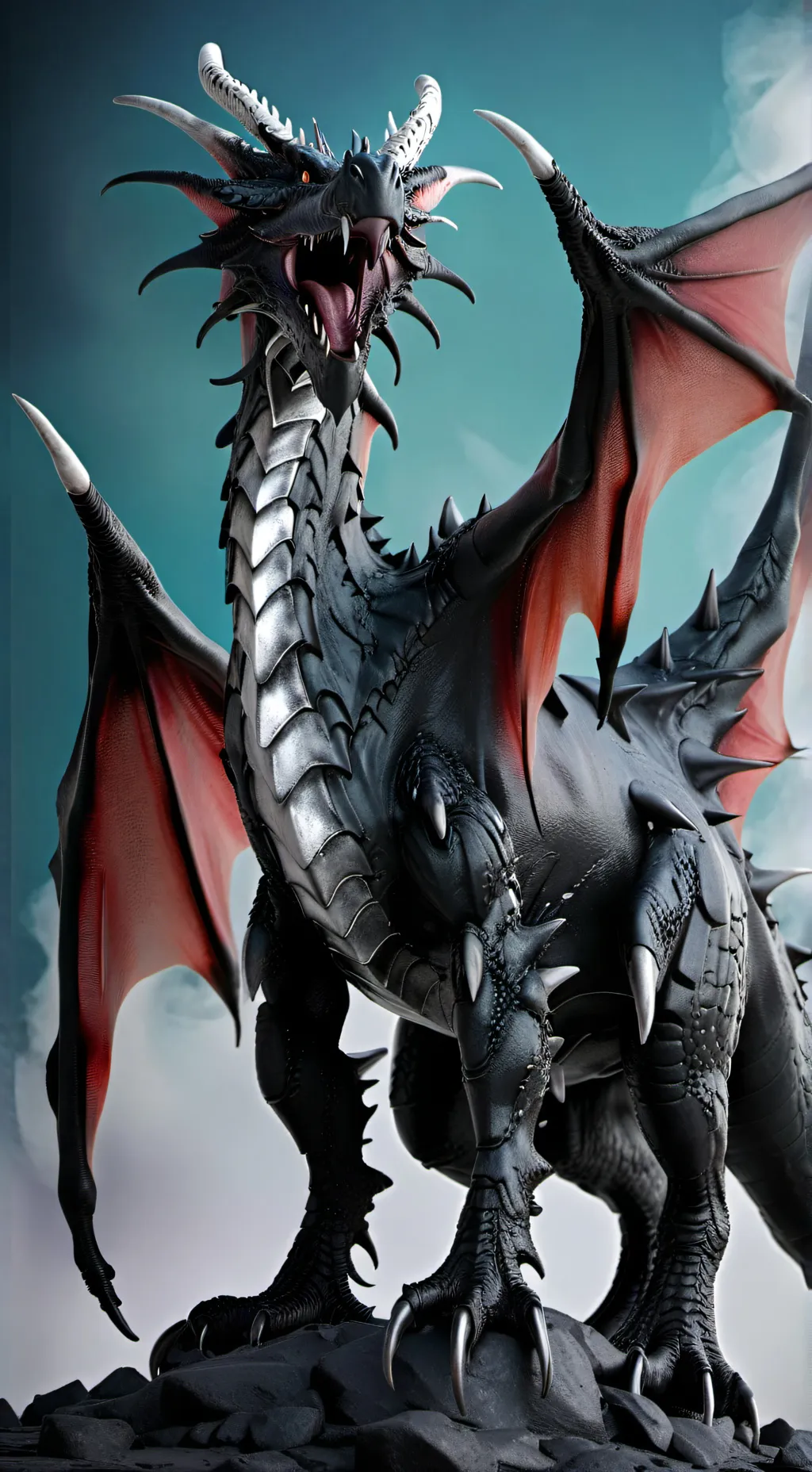ai character: Un dragón  background
