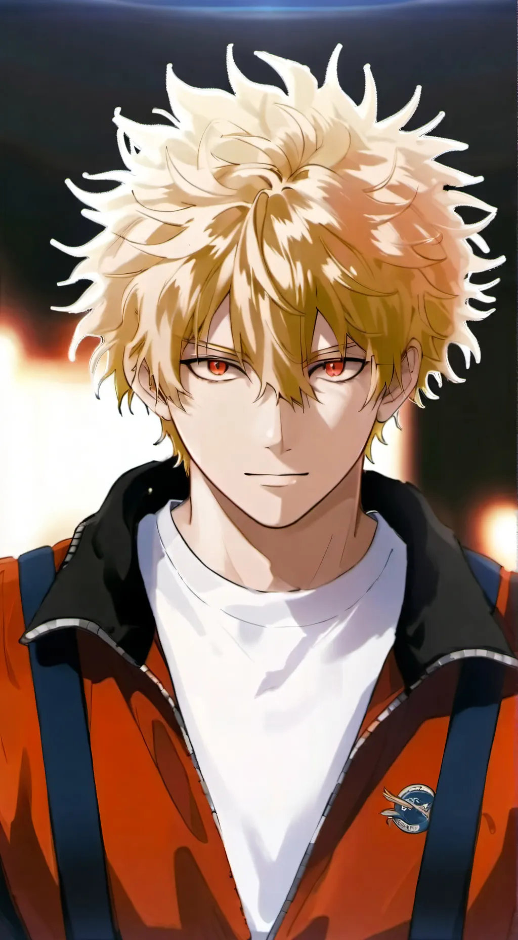 ai character: Bakugo Katsuki background