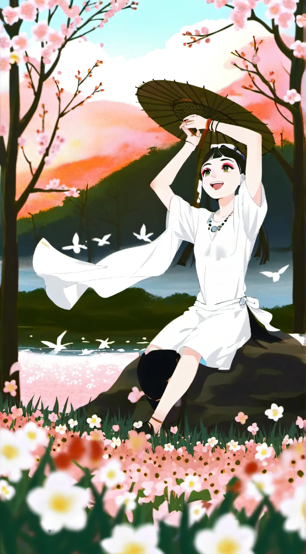 ai character: mili background