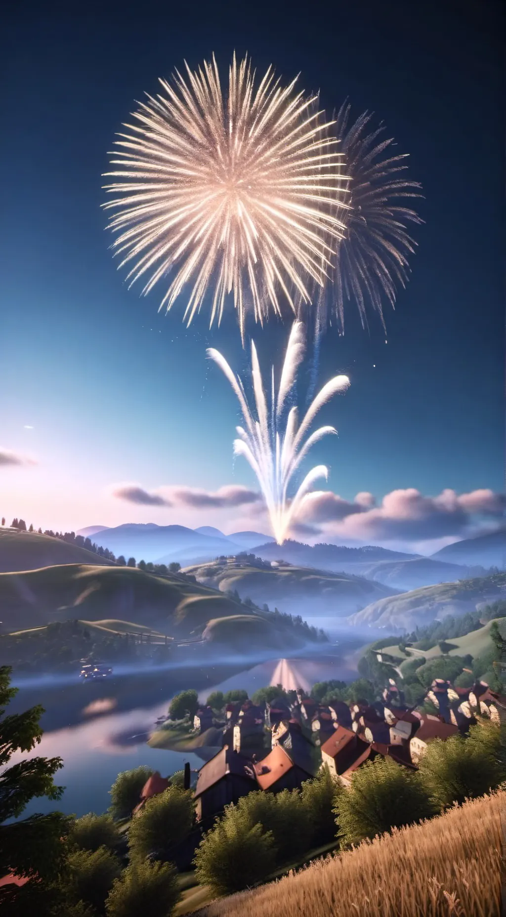 ai character: Sprunki New Years background
