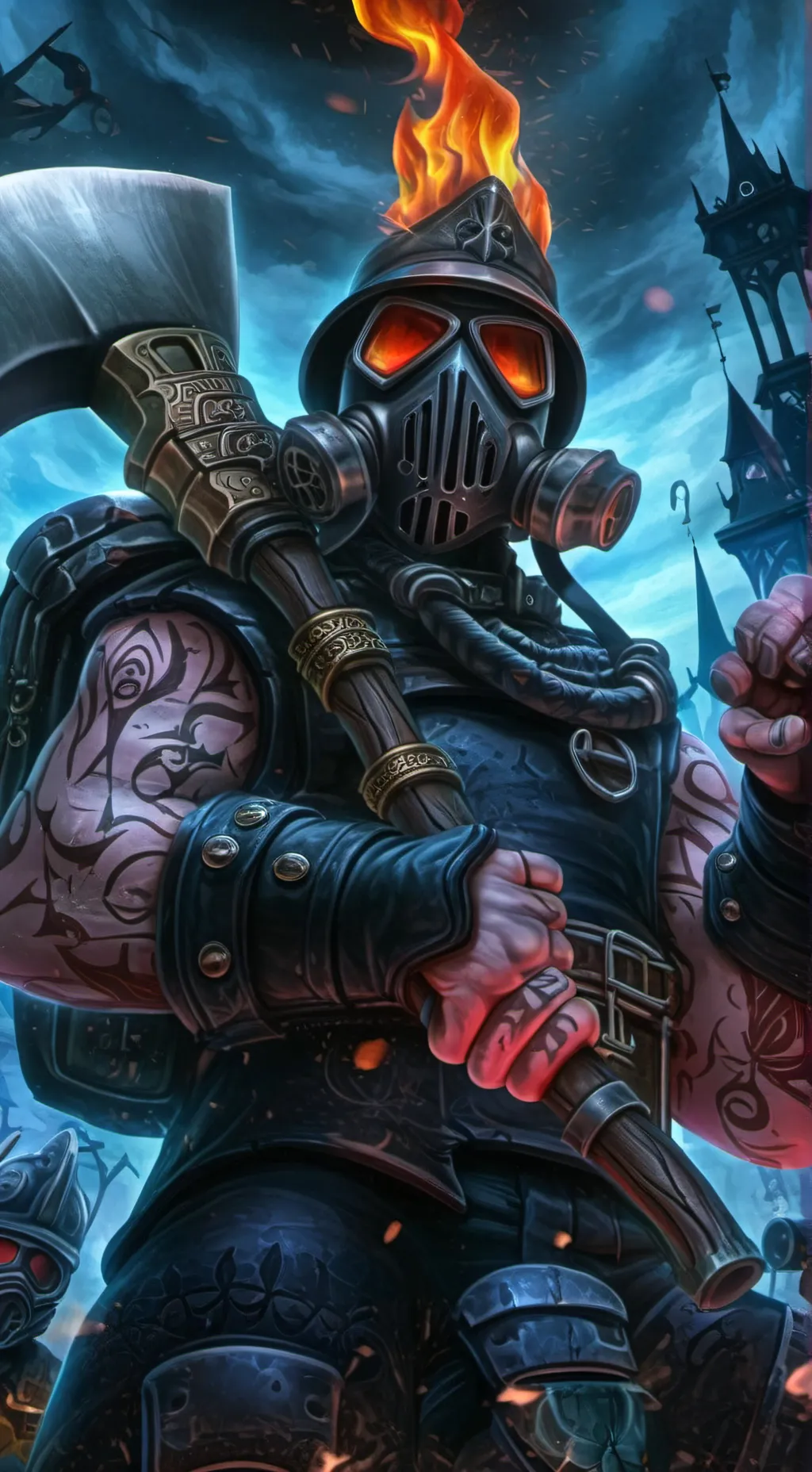 ai character: pyro background