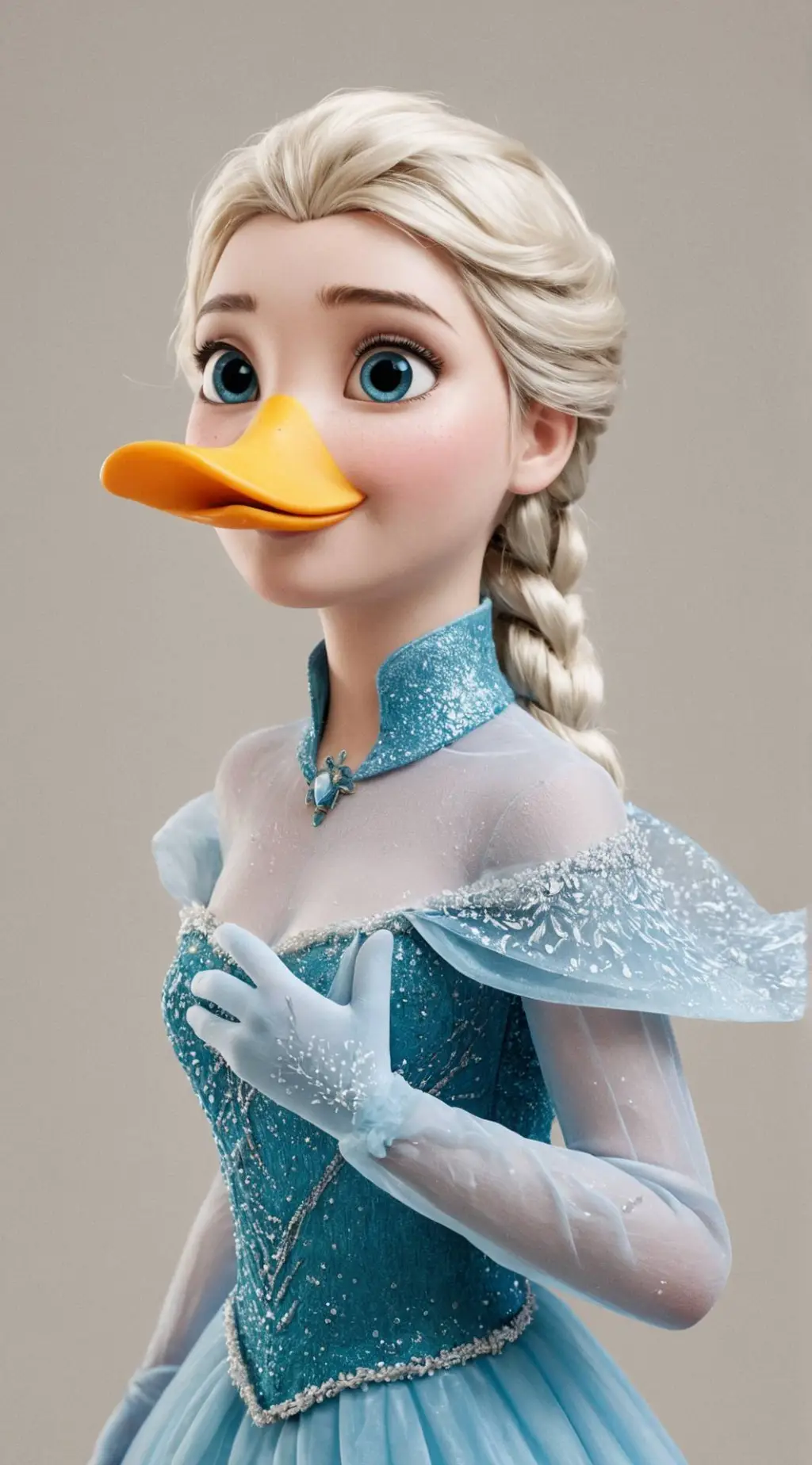 ai character: Elsa pato 🧐 background