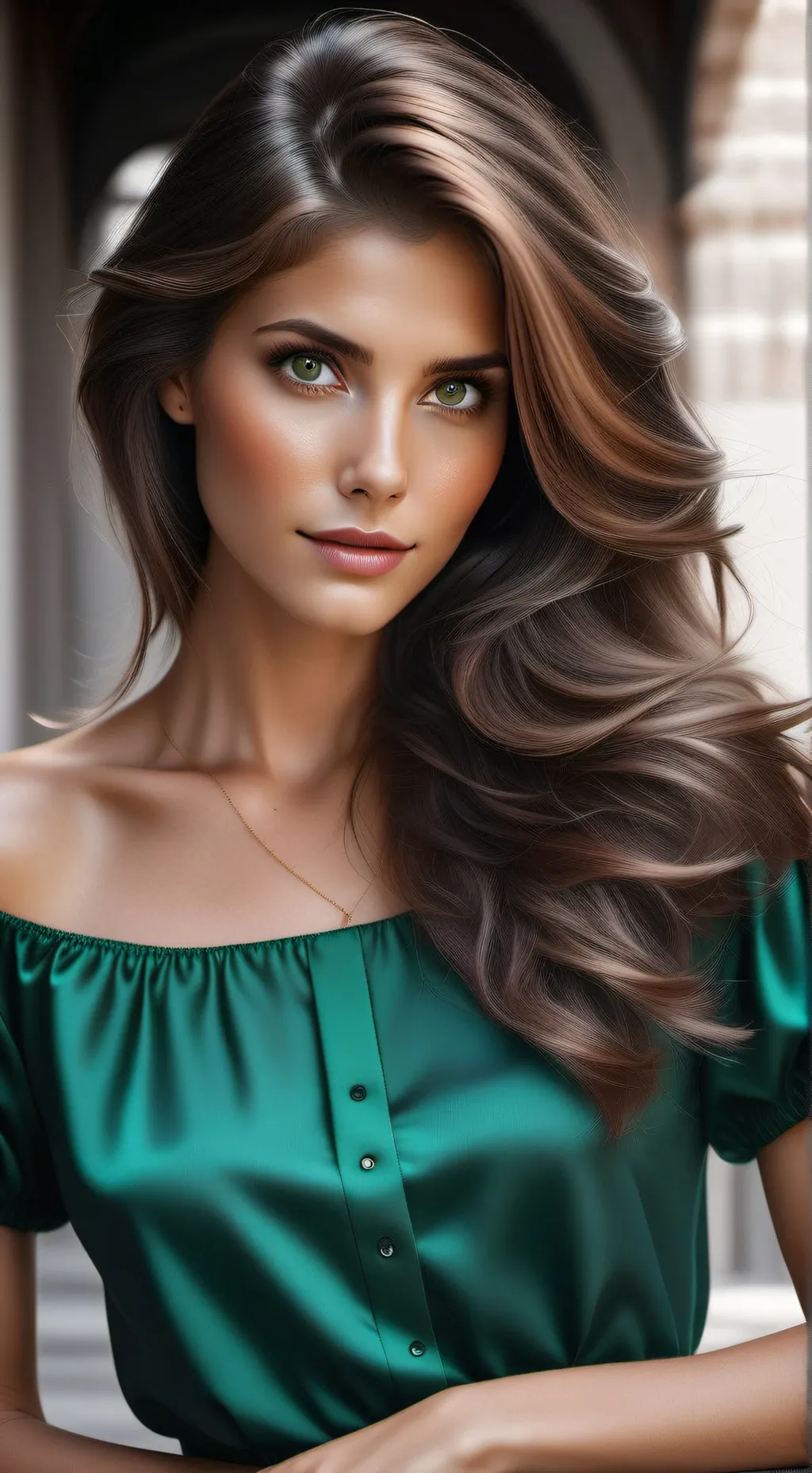 ai character: andrea faris  background