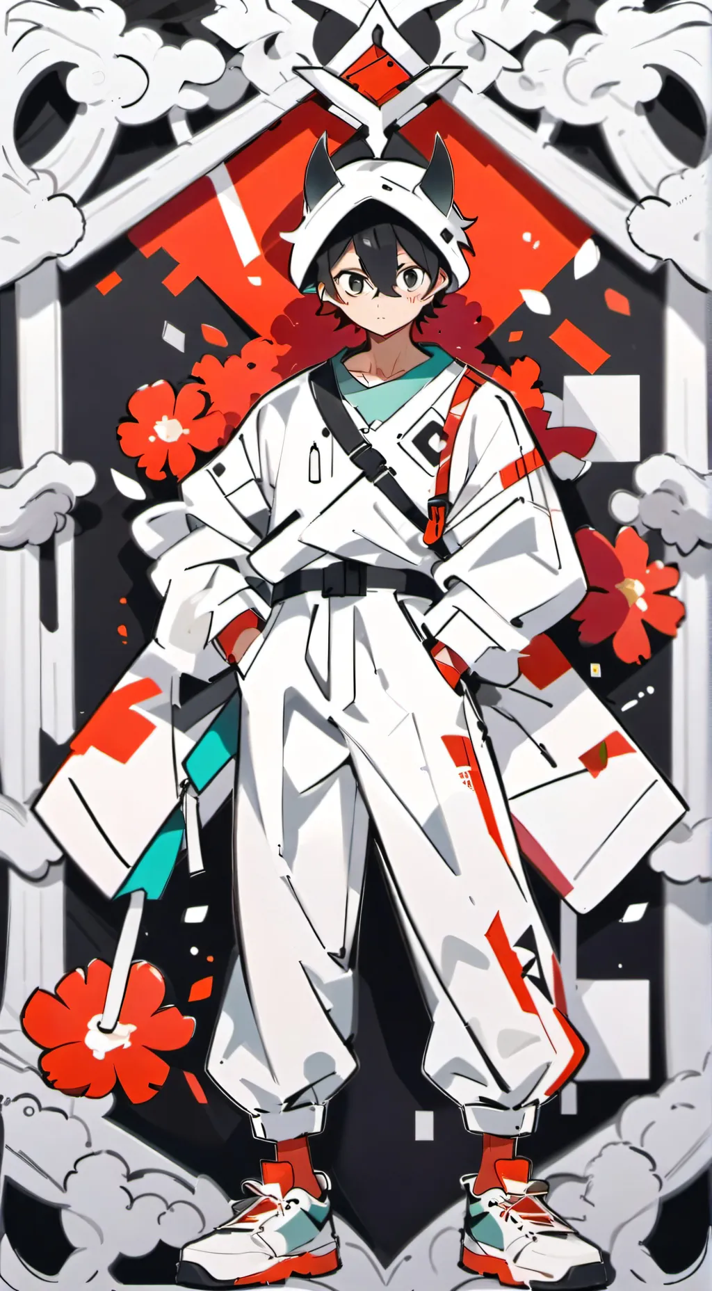 ai character: Izuku Midoriya (De background