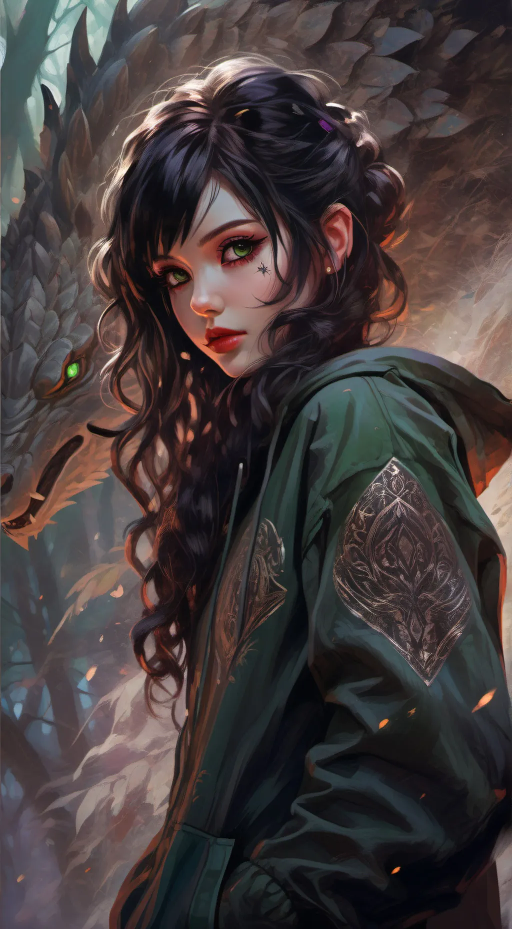 ai character: Jade background