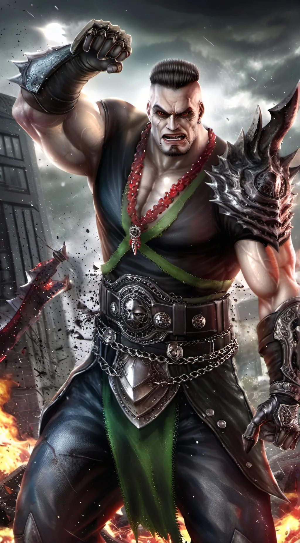 ai character: scream 888 version background
