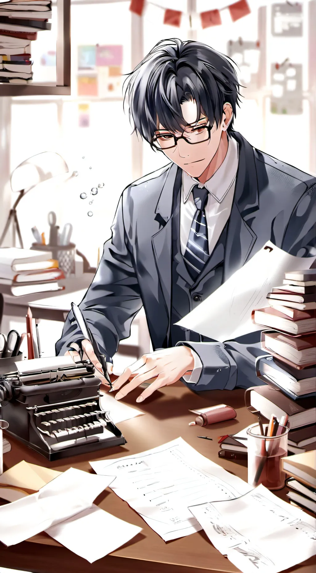 ai character: Professor Mirth background