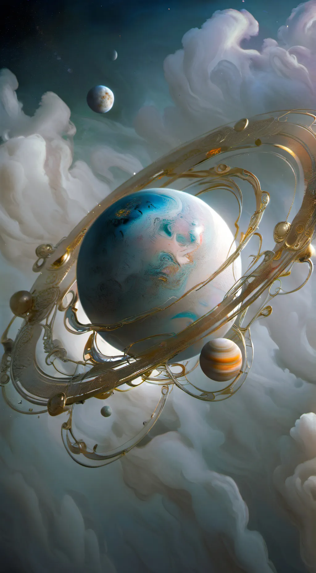 ai character: Planets background