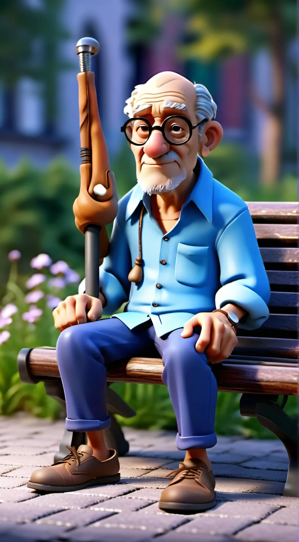 ai character: old sonny background