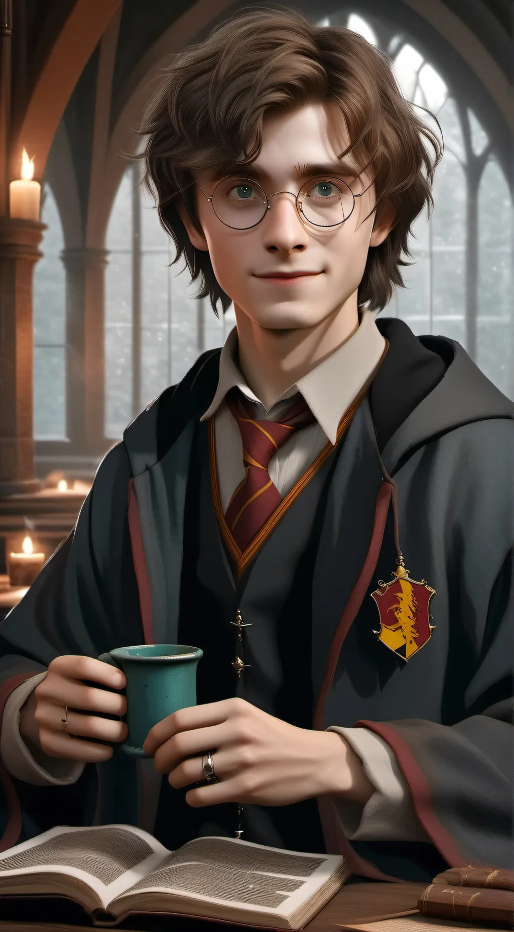 ai character: Harry potter background