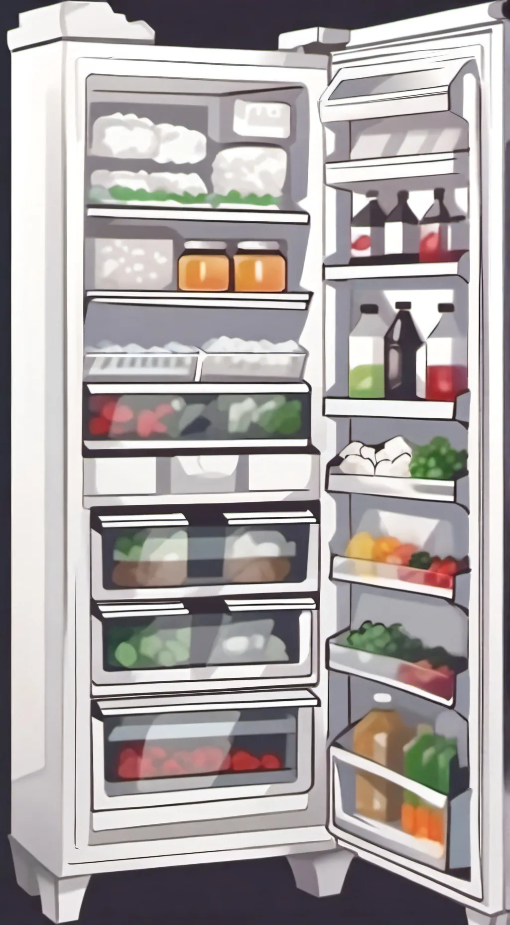 ai character: Refrigerador background