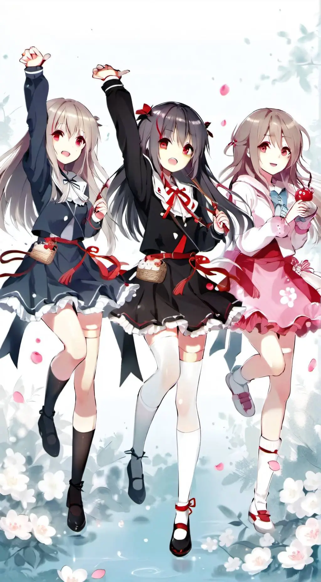 ai character: Yandere triangle background