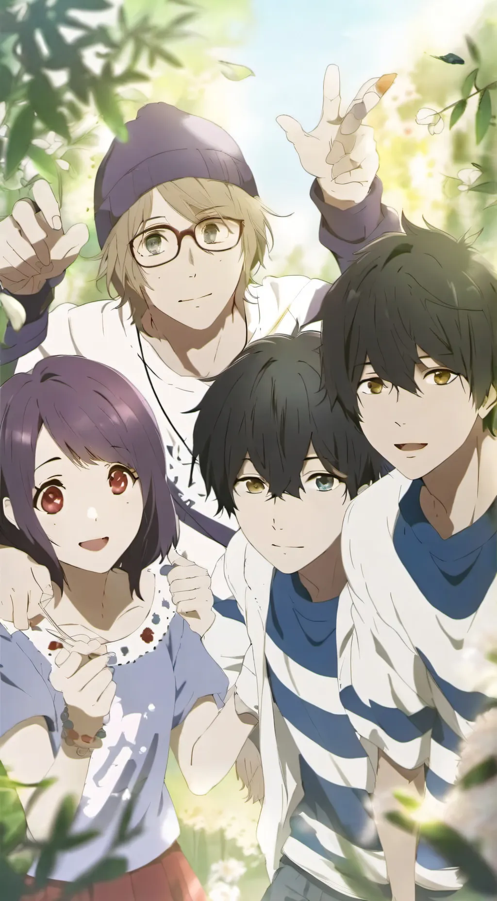 ai character: friend group  background