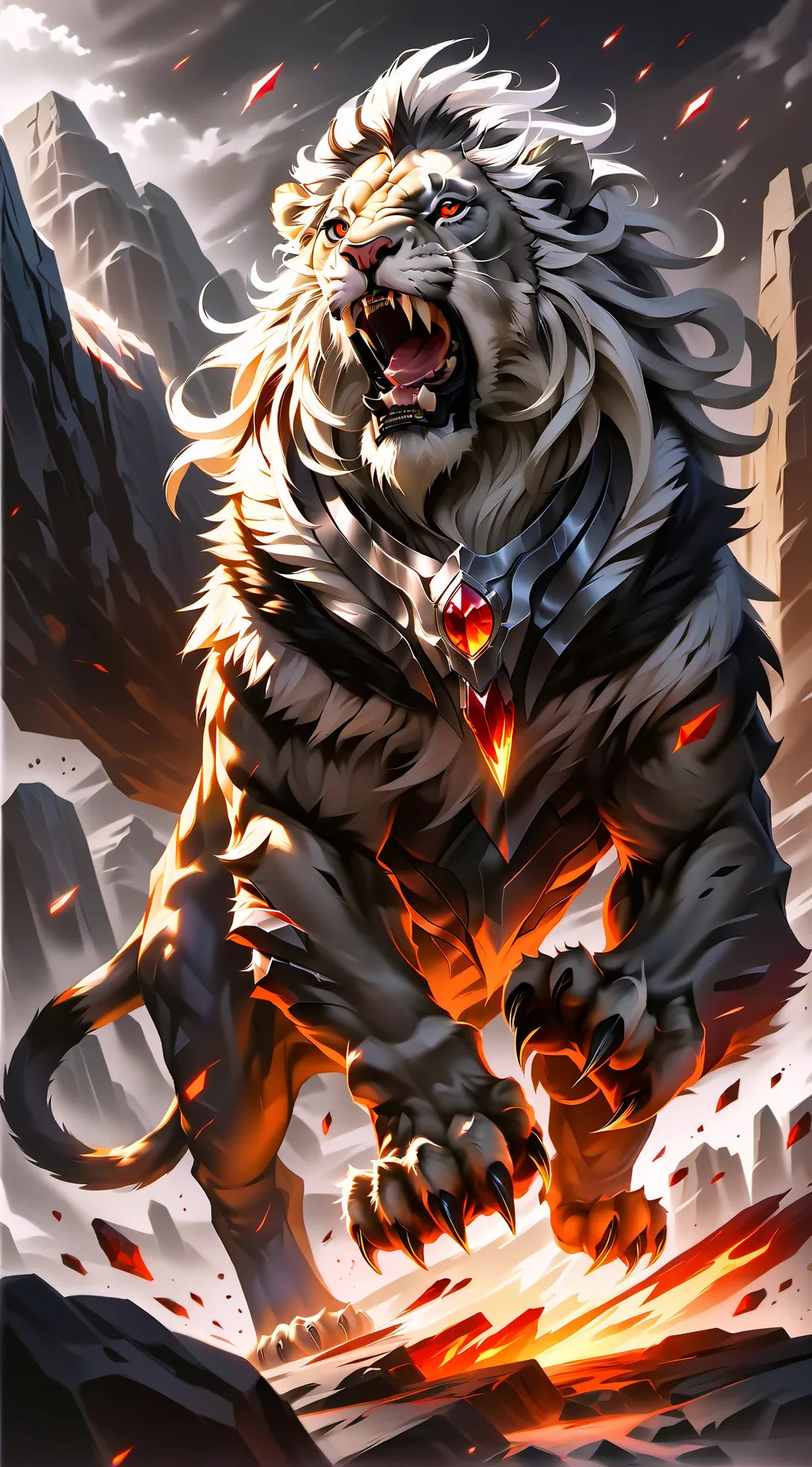 ai character: Lion king 2 background