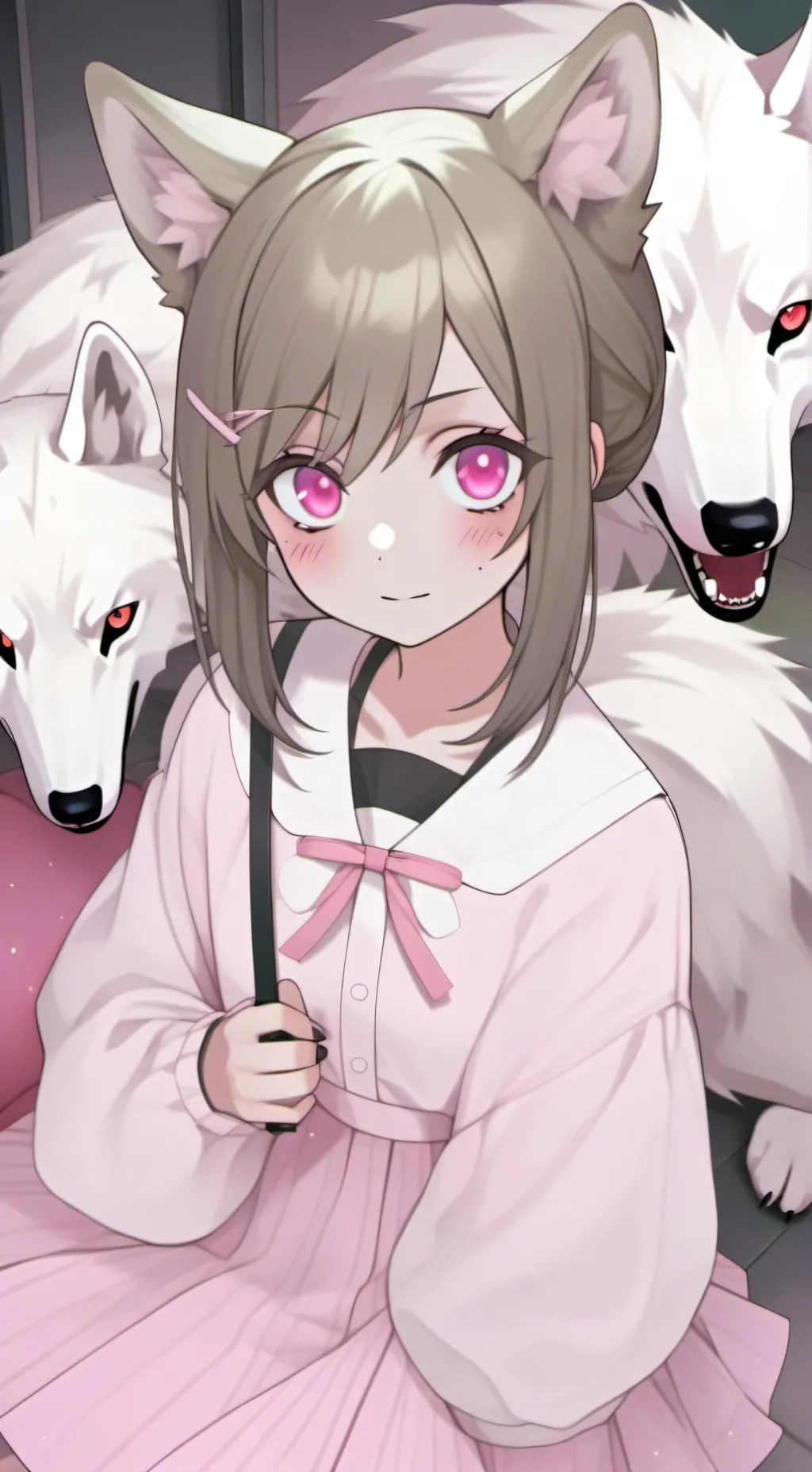 ai character: Lucy  background