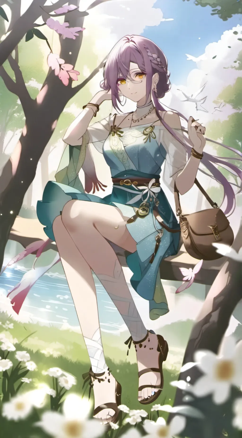 ai character: Luna background