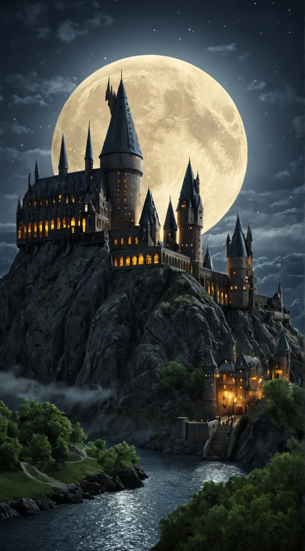 ai character: Hogwarts background