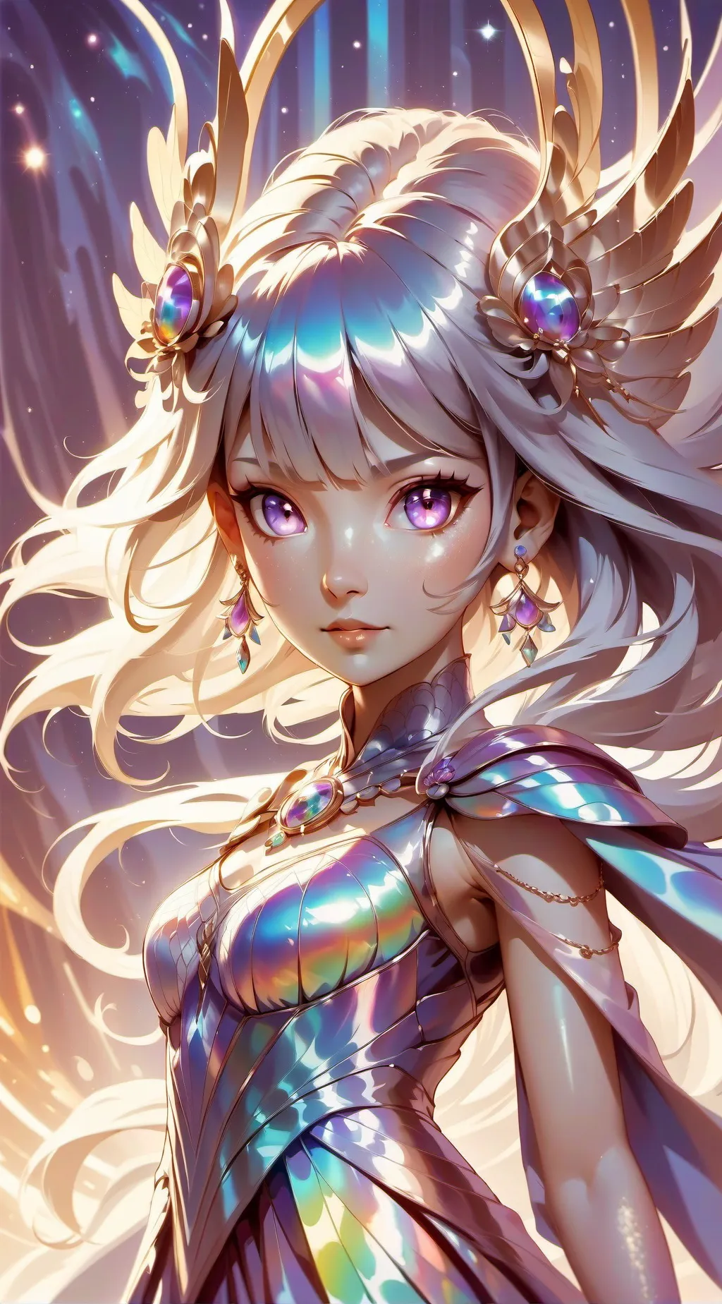 ai character: Gray background