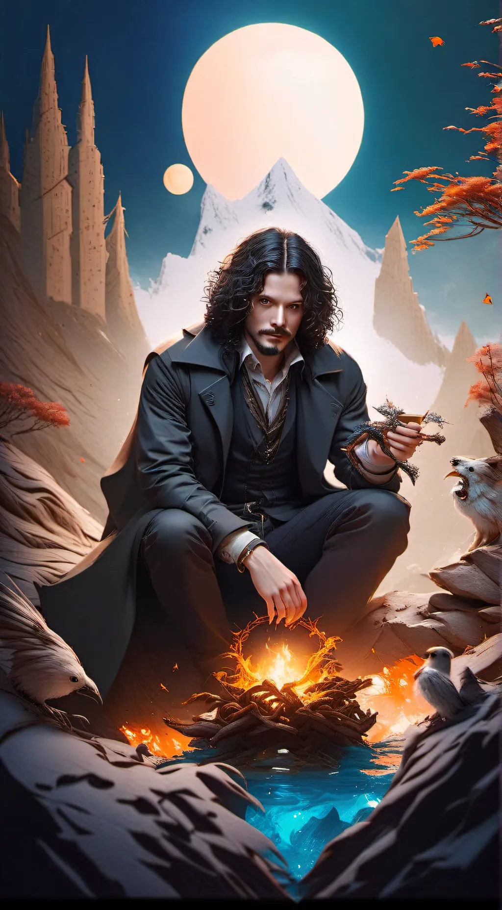 ai character: Sirius black  background