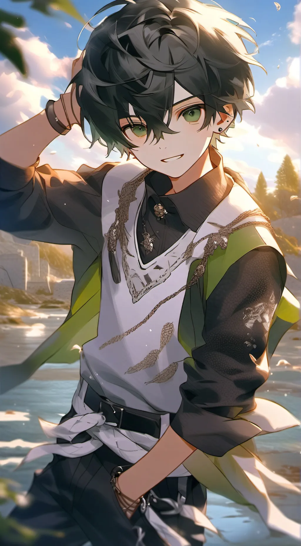 ai character: ~Isaac~ background