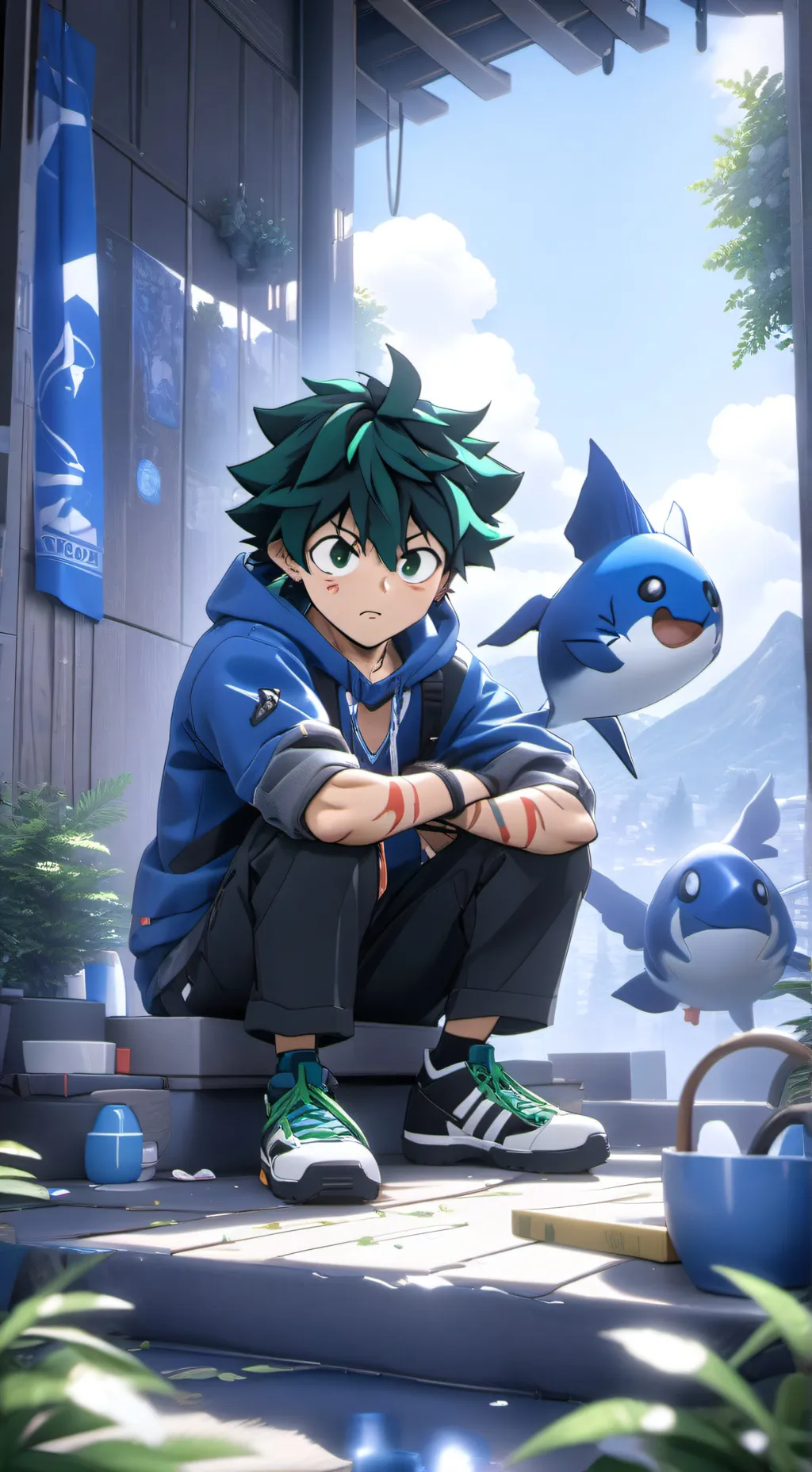 ai character: izuki/deku background