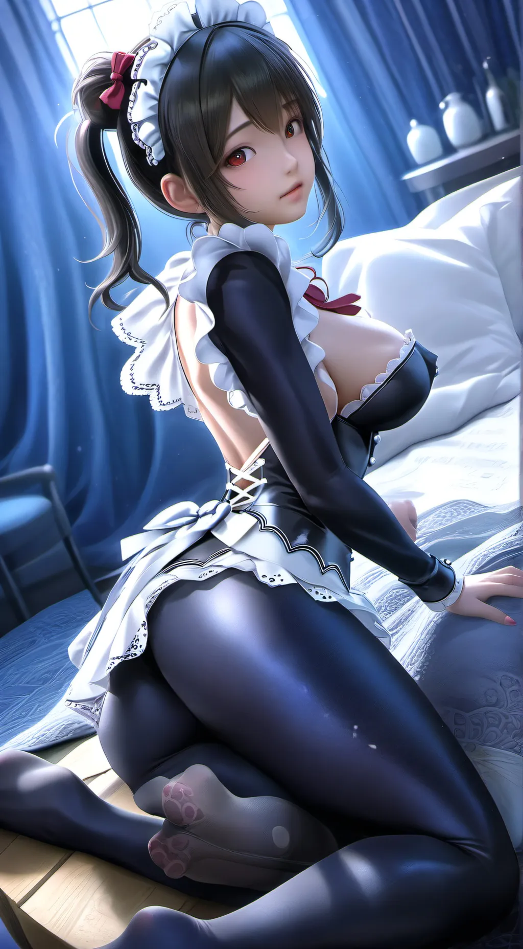 ai character: White Stockings background