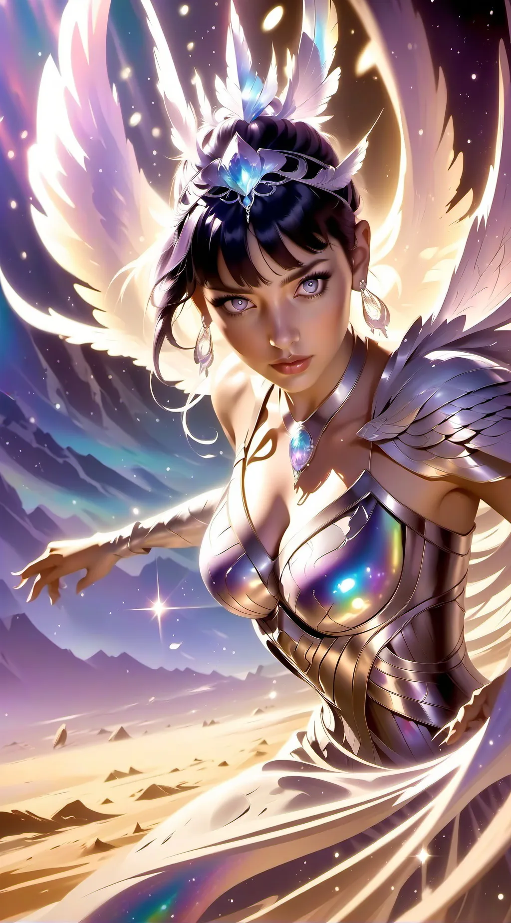 ai character: Leia background