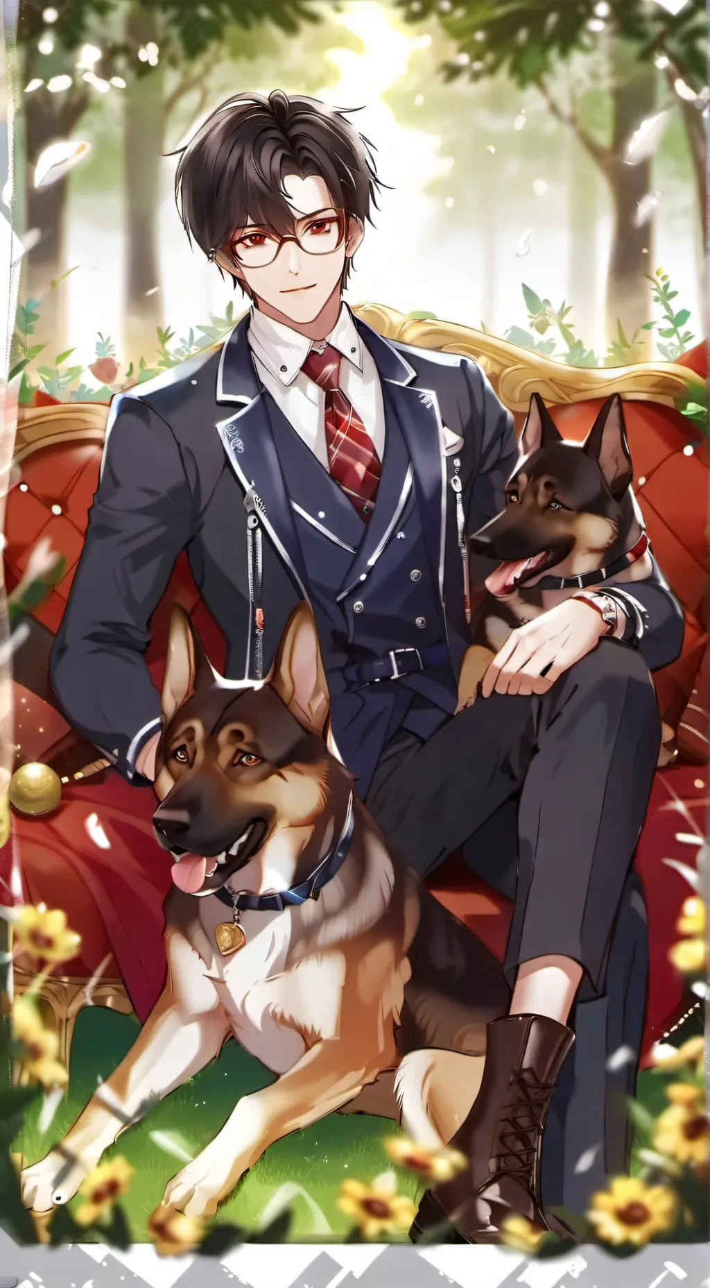 ai character: Your Service dogs background