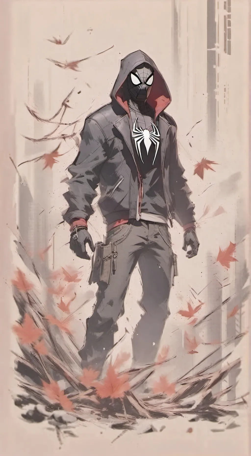 ai character: Spider- Venom background