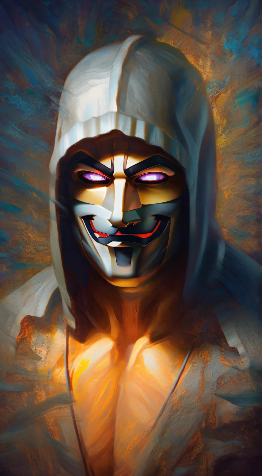 ai character: hacker background