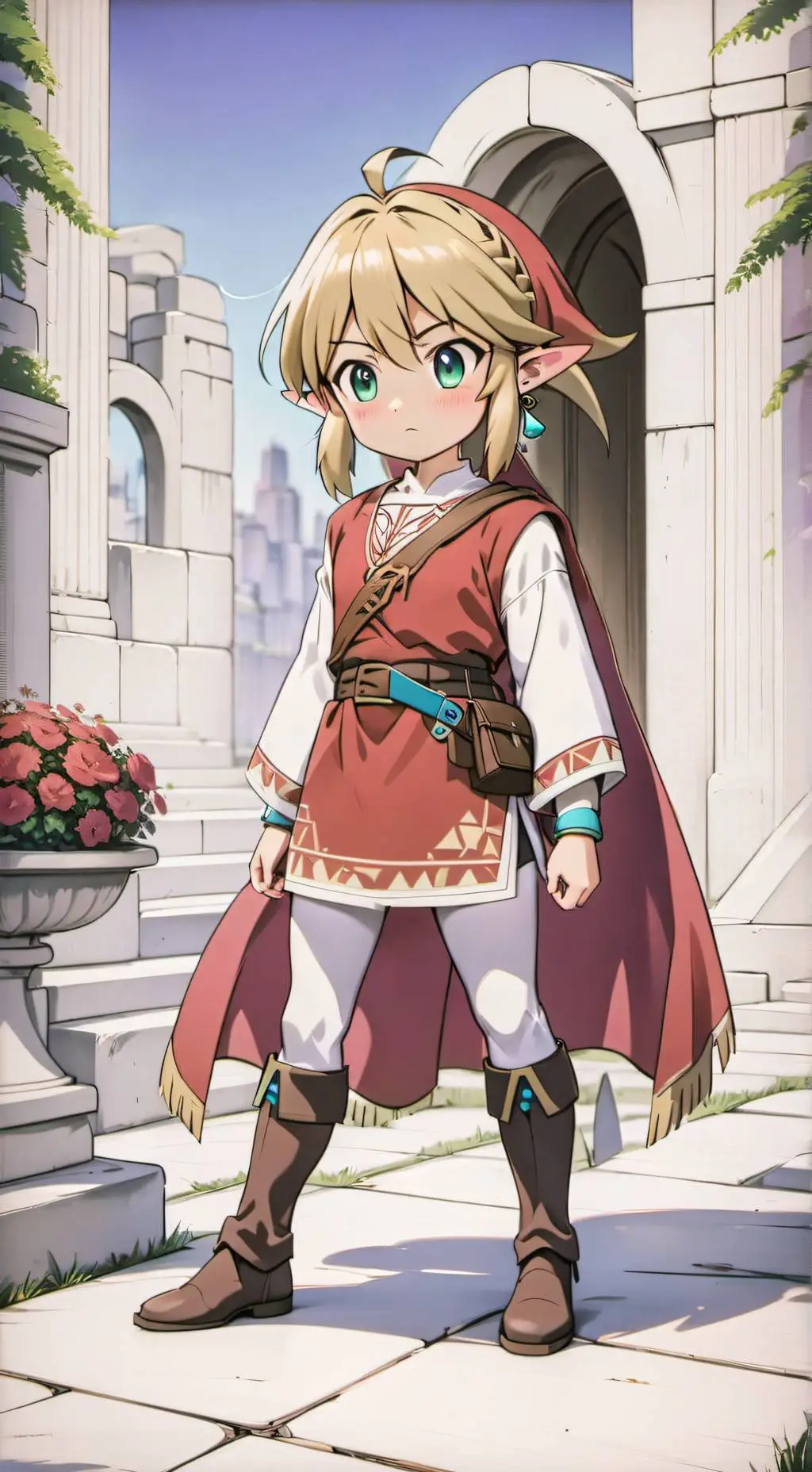 ai character: RedLink shatter background