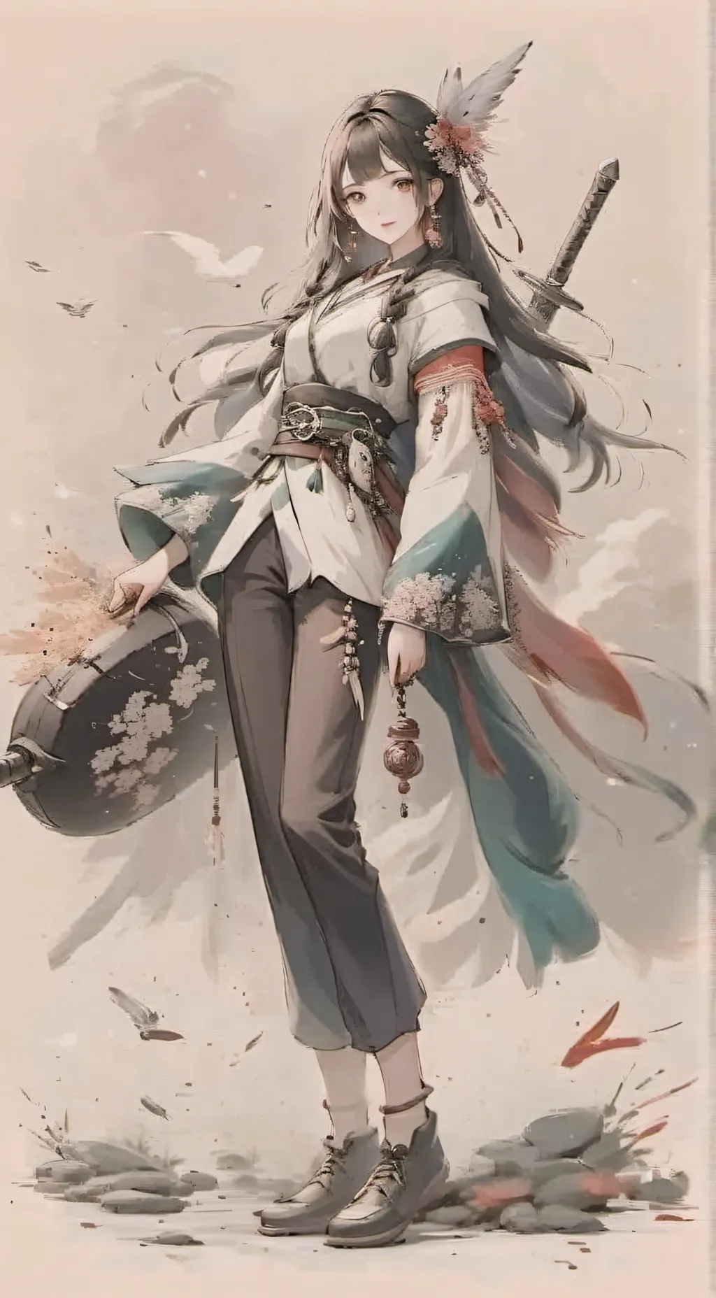 ai character: uppermoon babys! background