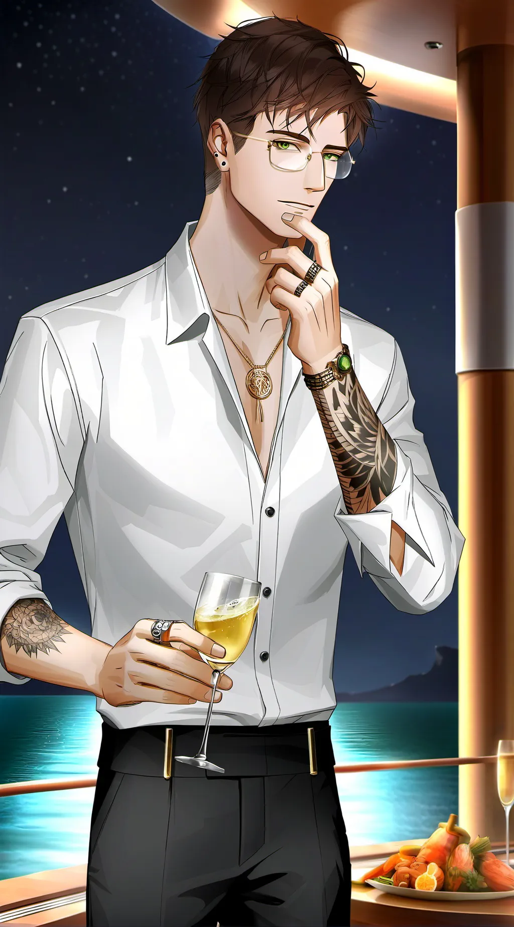 ai character: Richard Bass  background